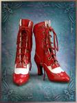 Wilde Imagination - Evangeline Ghastly - Crimson Lace-Ups - Fit Vinyl - Footwear